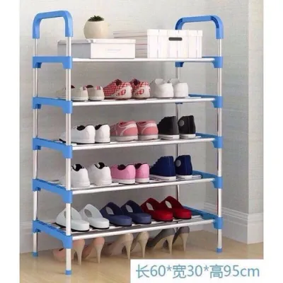 giá để giày dép 5 tầng đa năng khung ninox (tặng kèm 1 gói tăm bông)