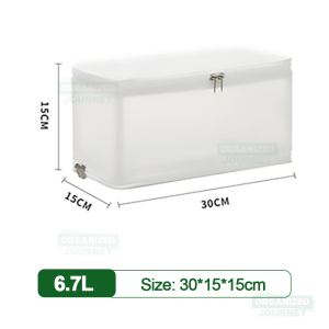 🚚SG Seller🚚 Foldable Clothes Storage Box Plastic Transparent Sundries Toiletries Organizer Box Large Capacity Quilt Underwear So