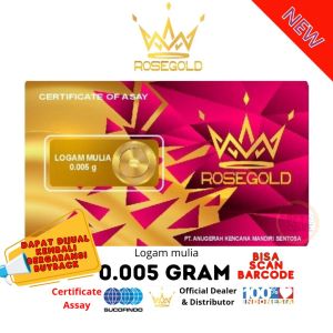 Logam Mulia Rose Gold 0.005 Gram MiniGold