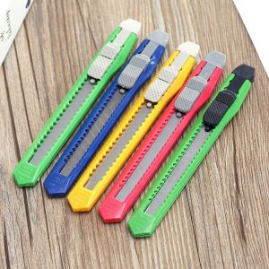 Dao rọc giấy lớn cầm tay lưỡi thép bản bén nhọn cán nhựa an toàn dao rạch trổ gọt giấy cắt vải dấy -Aeneas Shop