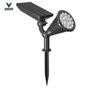18LED Solar Landscape Spotlights Solar Stake Spotlight Solar Outdoor Garden Lights for Yard Driveway Pathway Landscape [Vodool Center]