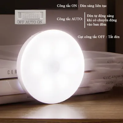 Đèn LED cảm ứng chuyển động trong bóng tốicông tắc điều chỉnh sử dụng pin sạc cao cấptặng cáp sạc