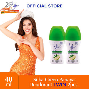 Silka Green Papaya Deo 40ml Twin