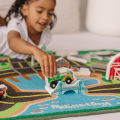 (ของแท้ USA) พรมเด็ก ห้องเด็ก ขนาด 112 x 66 cm Paw Patrol Chase Deluxe Rug Melissa & Doug ซักได้ รุ่น  33273. 
