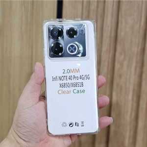 Soft Case Clear Silikon Bening Transparant Tebal 2mm Kompatibel Untuk Infinix Note 40 Infinix Note 40 Pro 4G Infinix Note 40 Pro 5G Infinix Note 40 Pro Plus 5G Infinix Hot 40 Infinix Hot 40 Pro
