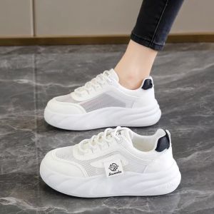 (FullBOx) Giày Thể Thao Nữ Sneaker Phối Màu Lưới Thoáng Khí Thời Trang Đế Cao 4cm VZEAZ