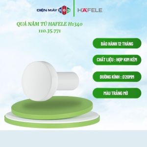 Hafele Quả Nắm Tủ H1340 110.35.771 – Màu Trắng Mờ Thanh Lịch – Thiết Kế Tối Giản – Hàng Chính Hãng - Bảo Hành 12 Tháng - STM