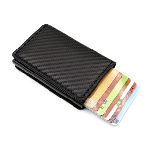 RFID Blocking Wallet PU Leather Card Holder ID Credit Card Rfid Protective Card Pop Up Kad Holde