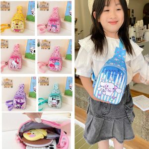 ENCOUNT Crossbody Bag Chest Bag Printed Versatile Messenger Bags Leisure Snack Bag Melody Shoulder Bag Children Kids Baby