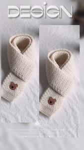 Childrens Scarf Autumn Winter Baby Neck Scarf Warm Boys Girls Neckerchief Cute Fashionable Windproof Neck Cover