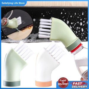 2pcs Creative Multifunctional Cleaning Brush Crevice Brush Water Spray Wiping Gap Brush Can Be Connected To Mineral Water Bottle 