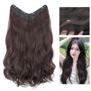 Cool atmosphere wig One-piece wig Long curly hair French perm micro-curl hair extension
