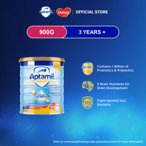 [Single Tin] Aptamil Gold+ Immuno-Nutrients Stage 4 Junior Growing Up Formula Milk Powder 900g