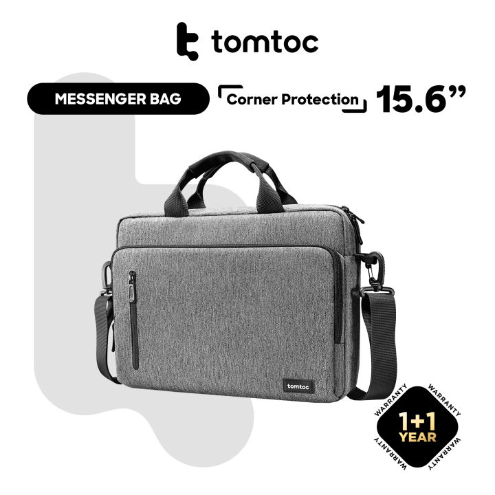 tomtoc 15.6 Inch Casual Laptop Messenger Bag / Business Shoulder Bag