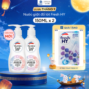 Combo 2 Chai Nước giặt đồ lót fresh HY tẩy sạch vết bẩn khử mùi hương thơm dịu nhẹ không kích ứng (150ml/ Chai)