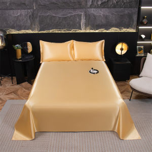 SUNLIGHT HOME ผ้าปูที่นอนกันน้ำระบายความร้อน ผ้าปูที่นอนแบนสีทึบผ้าปูที่นอน6ฟุตผ้าปูที่นอน5ฟุตผ้าปูที่นอน3ฟุต