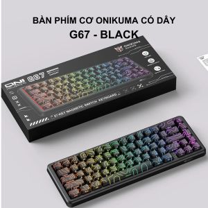 Bàn Phím Cơ ONIKUMA G67 - Bàn Phím Gaming Có Dây 67 Phím Keycap PBT In Cạnh Độc Đáo