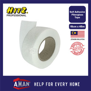 HITZ Self Adhesive Fiberglass Tape 45M Fiberglass Mesh Drywall Joint Tape Pita Gentian 5cm 10cm 15cm