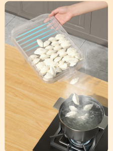 Dumpling Box Food Box Leak-proof Crisper Box Storage Cleaning Disposable Practicality Good Sealing Reunion Kitchen