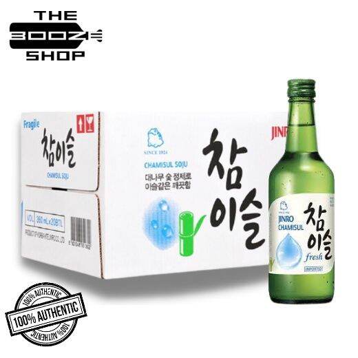 Jinro Chamisul Fresh Soju 360ml X 20 (Case) | Lazada PH