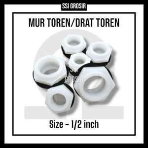 Drat Toren / Mur Toren / Mur Tandon 1/2 Inch Warna Putih Bahan HDPE