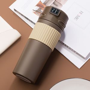 480ML 304 Stainless Steel Intelligent Thermos Cup Temperature Display Coffee Cup Water Bottle Christmas Gifts Portable Cup