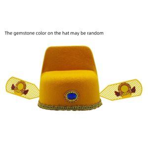 DGFDF Simple Antiquity Cosplay Ancient Costume Cabridegroom Cap Children Hat Opera Hat Chinese Culture Black Gauze Cap Hanfu Accessories Number One Scholar Cap Chinese Style Hat