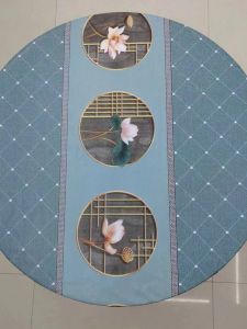 Round Table Set Cover Waterproof And Oil Proof Hot Rotary Of On The Back Elastic Circle