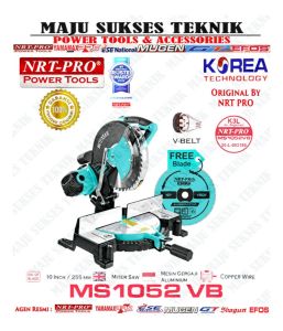 NRT PRO MS 1052 VB Mitter Saw 10 Inch Miter Mesin Gergaji Aluminium MS1052 VB MS1052VB MS 1052VB