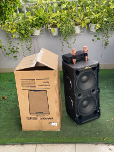 Loa Kéo Kraoke Công Suất lớn MTMAX Q01 700W – Bass Đôi 25cm – Karaoke Gia Đình Tiệc Ngoài Trời Cực Chất