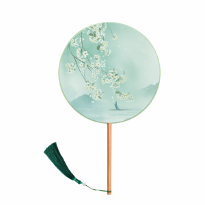 HEALMEYOU ด้ามยาว ร่มมือกลมจีน วัสดุผ้าไหม ออกแบบงานปัก ร่มผ้าไหมพิมพ์ลายวินเทจ แบบดั้งเดิม รูปทรงกลม แฟนคลับการเต้นรำพู่โบราณ การแสดงเต้นรำ