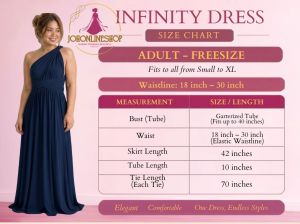 Dark Blue Infinity Dress with Tube for Casual Events
