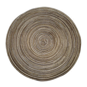 Round Linen Woven Table Mat Cup Mat Nordic Style Ramie Table Mat Anti Slip Heat-Resistant Washable Coffee Table Mat Solid Color Washable Heat-Insulating Circular Table Mat Home Decoration Desktop Accessories