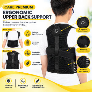 Kids And Adults Back Support Premium & Open Shoulder/Straighten Back/Relieve Pain/Fatigue Corrector