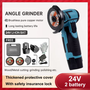 3 INCH Cordless Angle Grinder Electric Hand Grinder Polishing Machine Cutting Portable Polisher Multifunctional Mini Angle Grinder