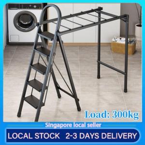 Multi-function Step Ladder With Colthes Hanger Multi-Function Collapsible Foldable Aluminium Safety Ladder 5