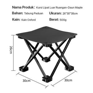 Portable Foldable Camping Stool Heavy Duty 150KG Load Capacity Outdoor Folding Chair with Free Storage Bag Mini Fold Stool for Fishing Beach Picnic Travel Hiking Indoor Outdoor Use