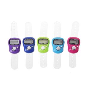 Finger Counter Digital LCD Electronic Finger Counter Manual Clicker Number Lap Tracker Counter for People Muslims