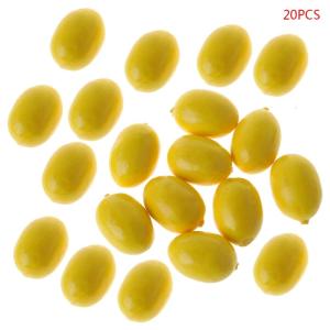 Pack of 20 Foams Lemon Display Simulation Lemon Decorative Faux Fruits for Christmas Party and Photo Property