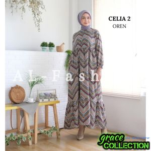 GRAC3COLL Dress Elia Gamis Maxi Dress Home Dress Model Terkini J1-22