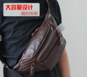 Waist Bag Tas Pinggang Pria Kulit Sapi Import: Tas Pinggang Praktis & Stylish