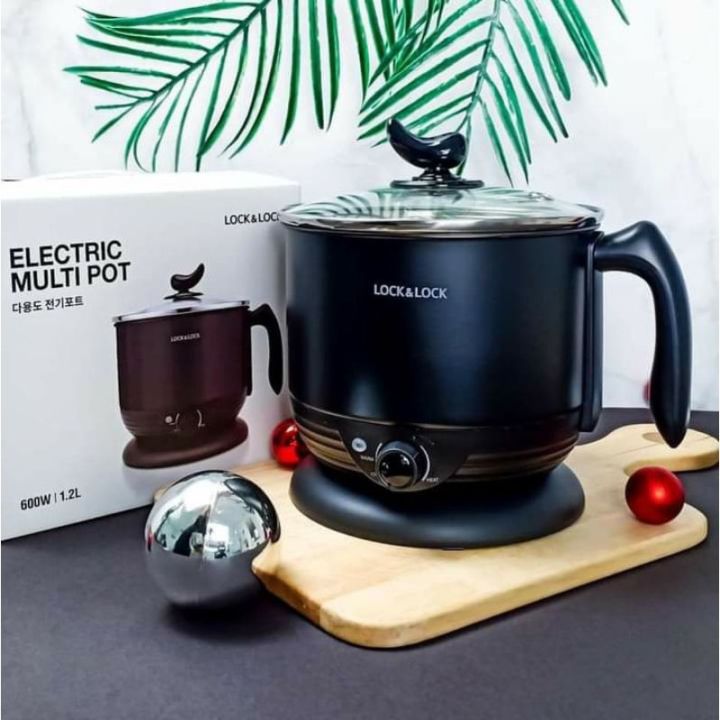 Nồi Lẩu Điện Đa Năng, CA Nấu Mì Mini LOCK&LOCK Multi Pot. Ca nấu mì đa ...