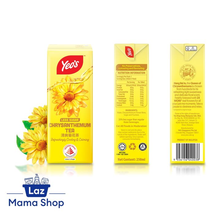 Yeo's%20Chrysanthemum%20Tea%20Packet%20Drink%20250ml%20(Case%20of%2024)%20(Laz%20Mama%20Shop)%20-%20Image%202