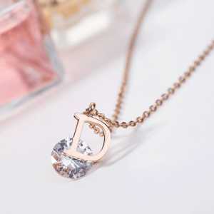 [ Bayar Ditempat ] Kalung Titanium Anti Karat Wanita Ori / Kalung Titanium Terbaru 2022 / Kalung Alfabet Titanium / Kalung Titanium Terbaru Murah / Kalung Titanium Asli Ori Import