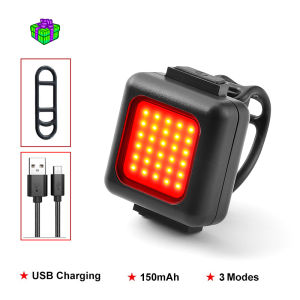 BUCKLOS COB Bicycle Light Rechargeable Waterproof warning light High Light Safety Bike Lamp Cycling Accessories