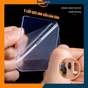 Băng Keo 2 Mặt Siêu Dính Acrylic 2 Lớp Keo Dày 1.5mm Miếng Dán 2 Mặt 3M Dính Tường Treo Đồ Đa Năng
