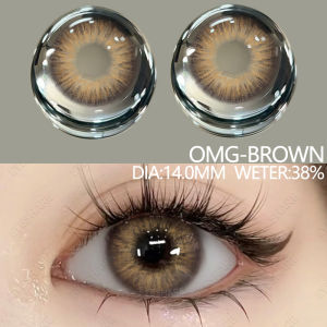 Menyinarimu Softlens OMG BROWN Lensa Kontak Soflens 14 Normal Soflen Softlens Mata Grya Soplent Normal Softlens