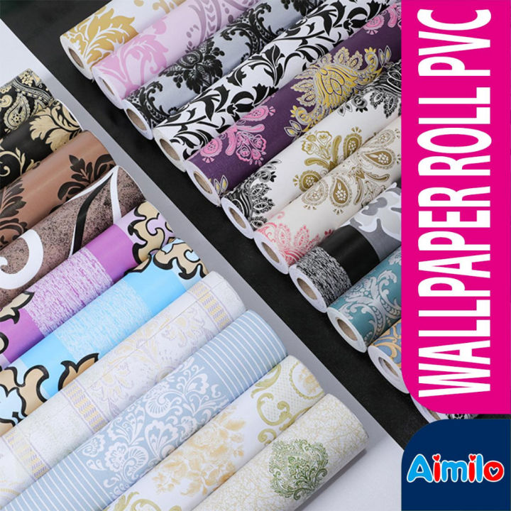 Wallpaper Sticker Roll 8 meter x 45cm Wallsticker Dinding Premium Motif