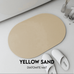 [SG STOCK] Diatomite Soft Modern Mat Absorbent Anti Slip for Toilet Bathroom Shower Floor Placemat