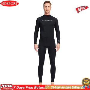 Men Diving Protection Clothes Cold Proof Sunscreen Snorkeling Surfing Swimsuit with Zipper Elastic Anti-scratch Breathable Outdoor Accessories